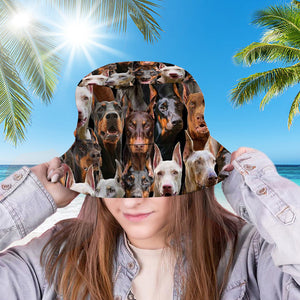 A Bunch Of Doberman Bucket Hat