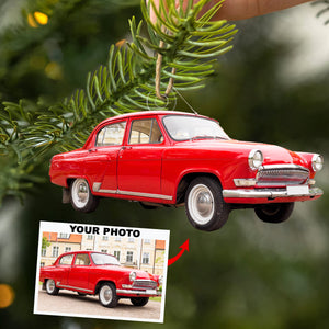 Personalized Car Upload Photo Christmas Ornament