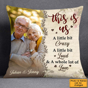 Personalized Gift For Couple This Is Us Upload Photo Pillow  -Gift For Couple