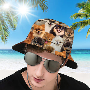 A Bunch Of Pomeranians Bucket Hat