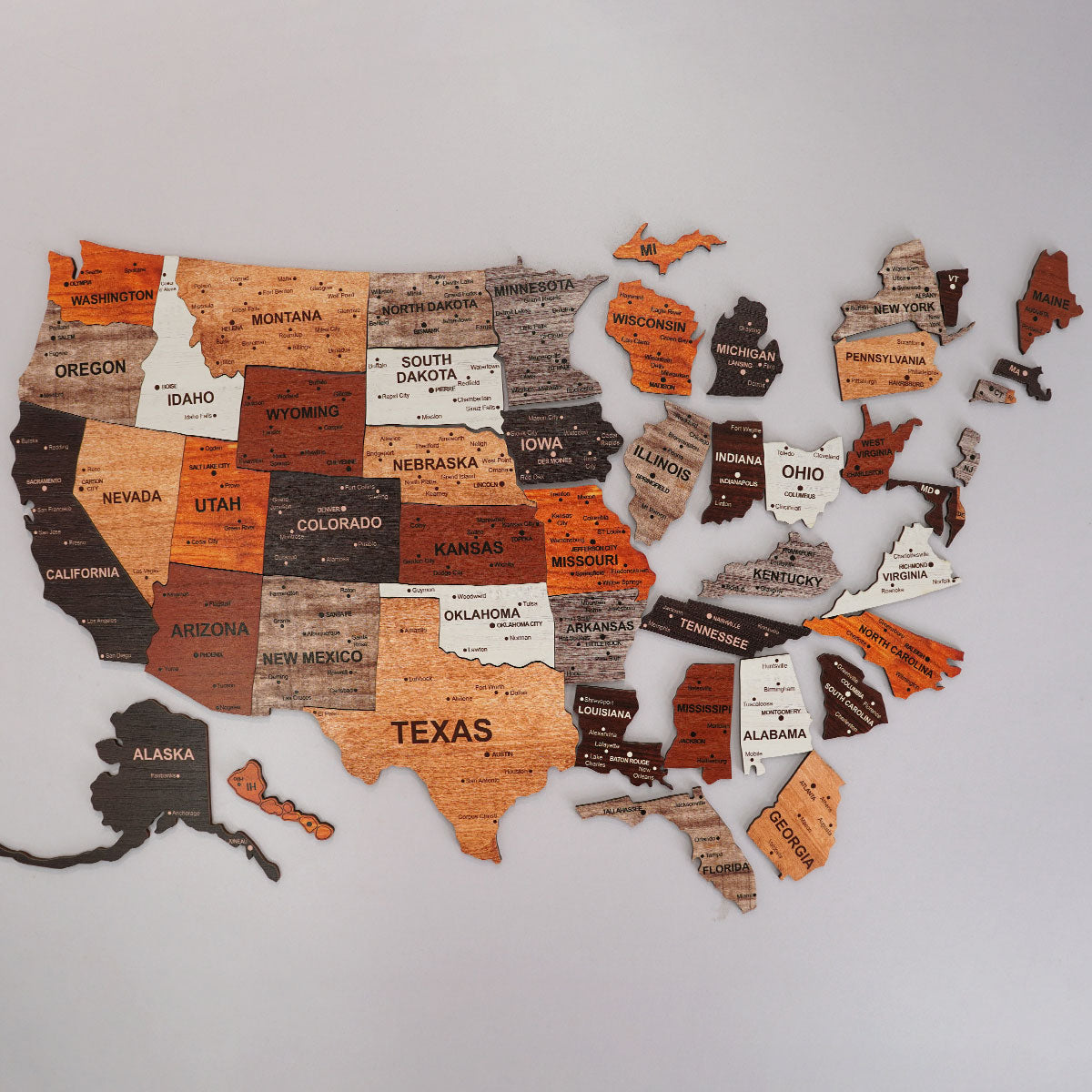 The United States Wooden Map Puzzle