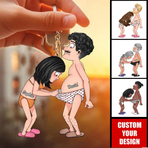 Personalized Funny Couple Keychain - Gift Idea For Couple/ Valentine