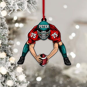 American Football Personalized Christmas Ornament Gift For Football Player Football Lovers