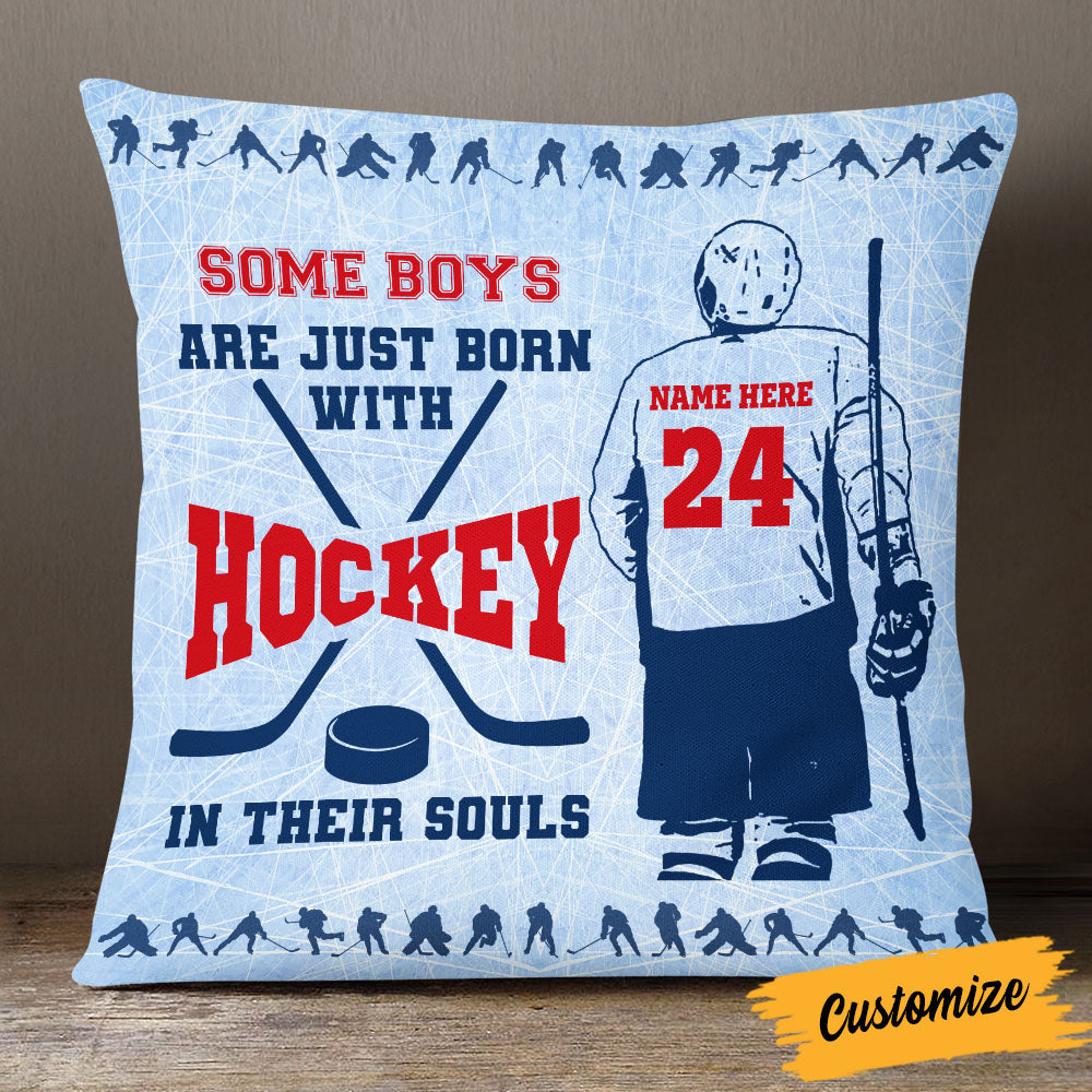 Personalized Hockey Pillow