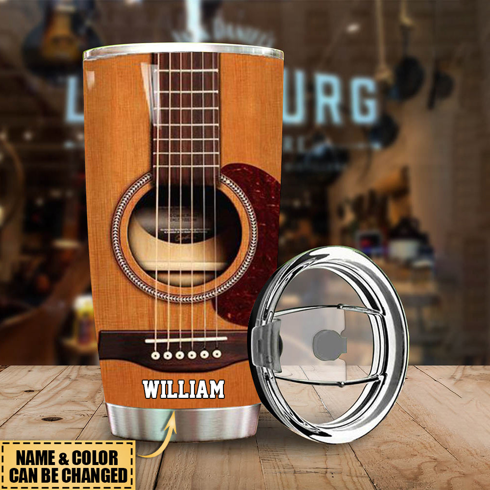 Personalized Guitar Tumbler - Gifts For Guitar Lovers