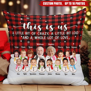 Personalized Photo Pillow-This Is Us A Whole Lot Of Love-Great Christmas Gift Idea