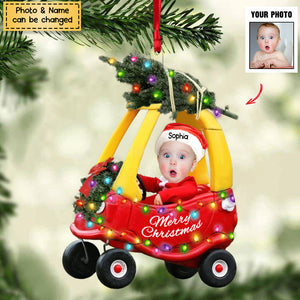 Baby Car Christmas - Custom from Photo - Personalized Ornament