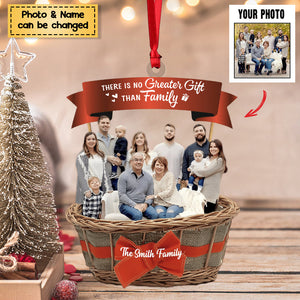 There Is No Greater Gift Than Family Personalized Christmas Ornament - Gift For Family/Friend/Sister