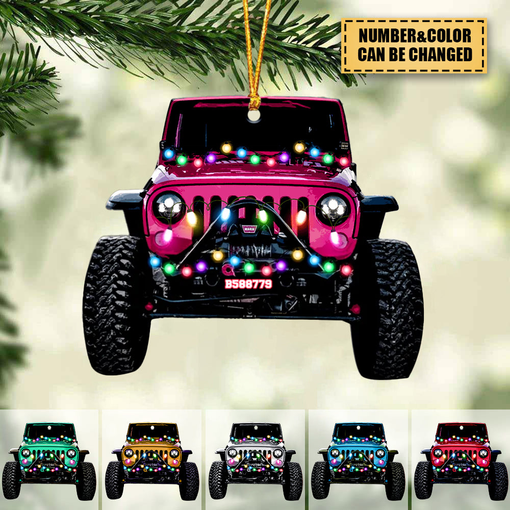 Off-Road Car - Personalized Christmas Ornament