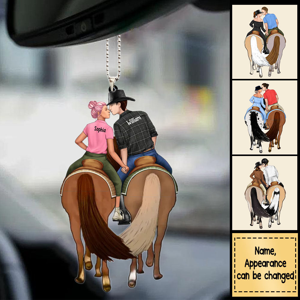 Personalized Ornament For Horse Couples, Horseback Riding Lovers