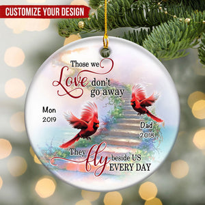 Cardinals Personalized Memorial Ceramic Ornaments