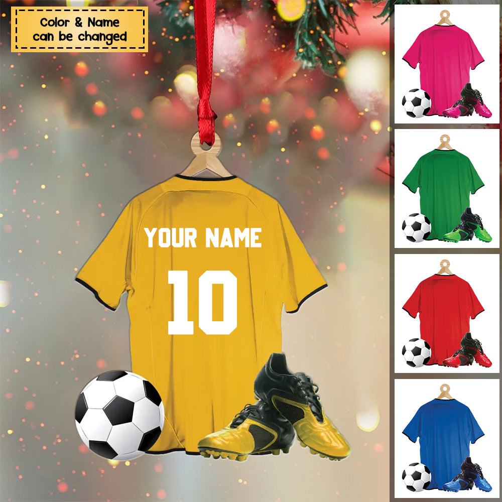 Personalized Football Jersey Christmas Ornaments