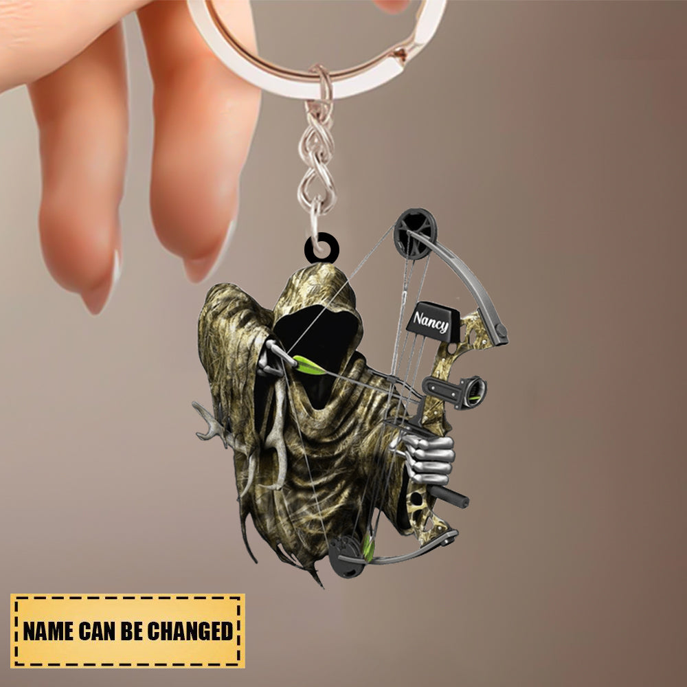 Personalized Death Archery Custom Shaped Archery Keychain