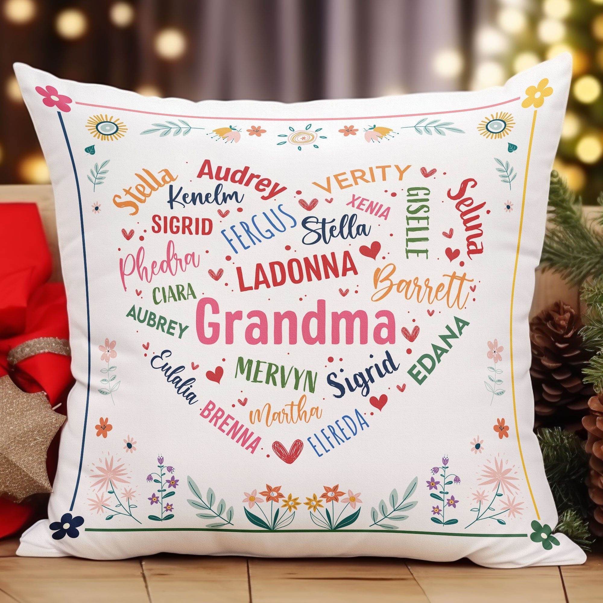 Grandma Nana Gigi Mimi - Personalized Pillow