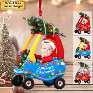 Baby Car Christmas - Custom from Photo - Personalized Ornament