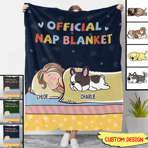 Official Nap Blanket - Personalized Custom Fleece Blanket