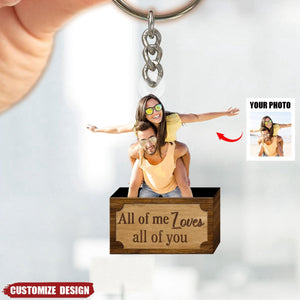 God Blessed - Custom Photo Acrylic Keychain - Gift For Couple