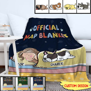 Official Nap Blanket - Personalized Custom Fleece Blanket