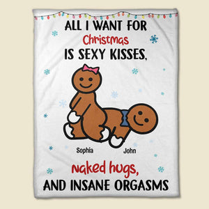 If It's Dirty Kinky Naughty Personalized Christmas Couple Blanket, Christmas Gift