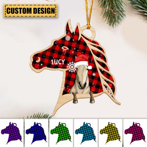 Personalied Horse Hanging Christmas Ornament