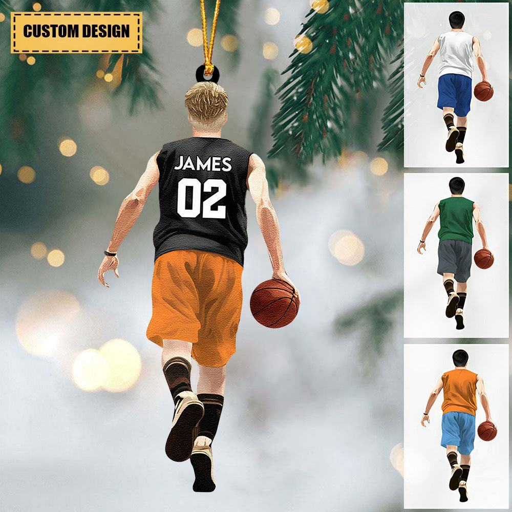 Basketball Jersey Personalized Sports Christmas Ornaments