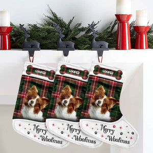 Custom Photo Dog Cat Dear Santa Define Naughty - Christmas Gift For Pet Lovers - Personalized Christmas Stocking